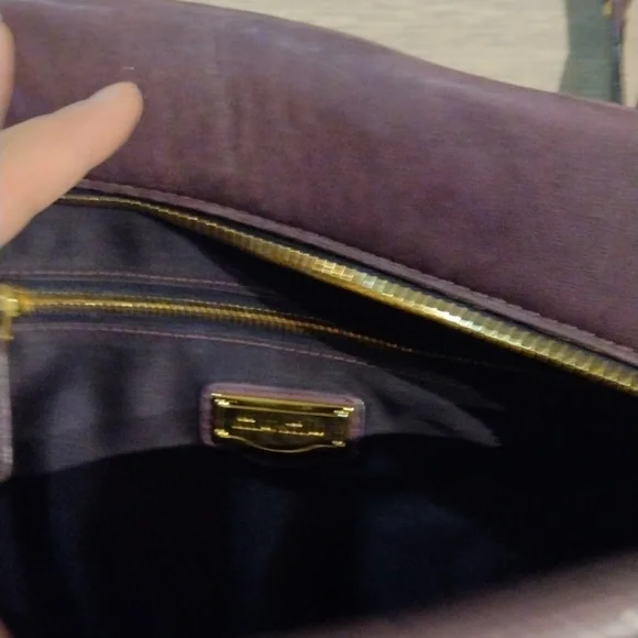 Miu Miu Purple Gold HardwareBowler Boston Two Way Sachel Shoulder Crossbody Bag - Picture 7 of 16